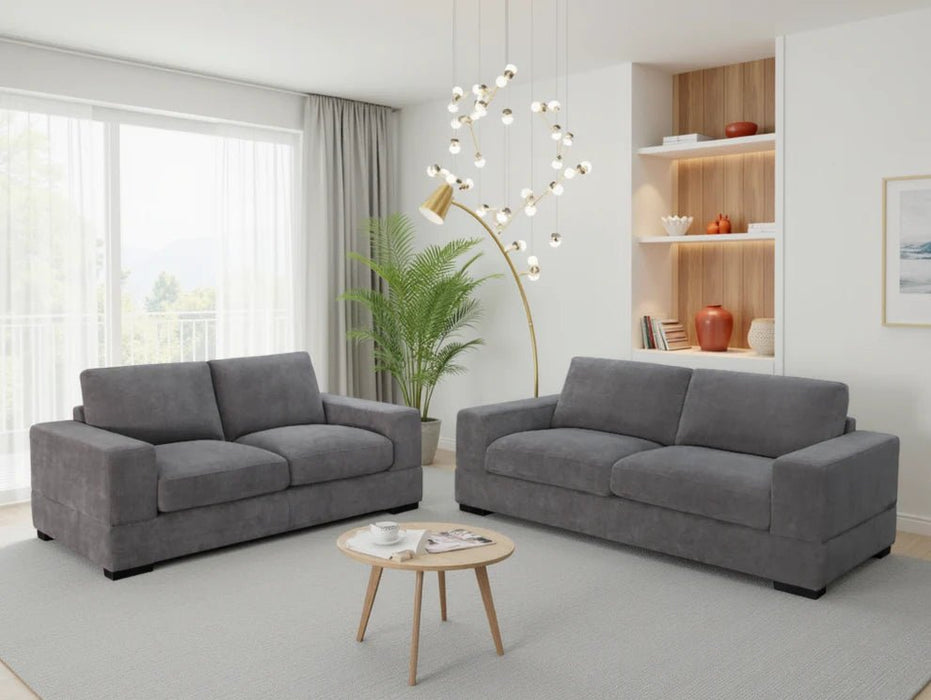 Wentworth Grey 3+2 Sofa Set - Luminex FurnitureSofaswestminster_grey_3_2_set