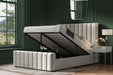 Wexford Velvet Ottoman Storage Bed - Luminex FurnitureBedKWLG46