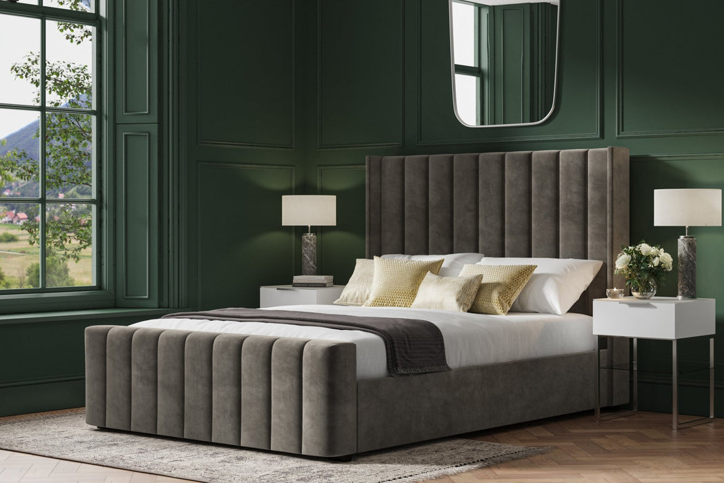 Wexford Velvet Ottoman Storage Bed - Luminex FurnitureBedKWMG46
