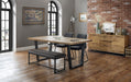 Whitley Faux Leather Dining Bench - Luminex FurnitureBench SeatSOH002
