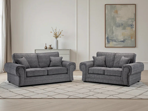 Whitmore Grey 3+2 Sofa Set – Fabric - Luminex FurnitureSofaswilcot_sofa_grey_3_2_set