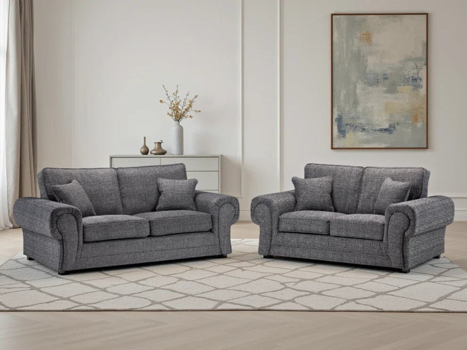 Whitmore Grey 3+2 Sofa Set – Fabric - Luminex FurnitureSofaswilcot_sofa_grey_3_2_set