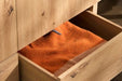 Woodmere Artisan Oak Effect Double Wardrobe with 2 Doors & 2 Drawers - LuminexFurnitureWardrobe3287