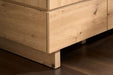 Woodmere Artisan Oak Effect Double Wardrobe with 2 Doors & 2 Drawers - LuminexFurnitureWardrobe3287