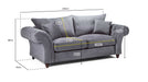 Xanthe Grey 3 Seater Sofa – Fullback Collection - Luminex FurnitureSofaswindsor_fullback_sofa_grey_3_seater