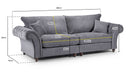 Xanthe Grey 4 Seater Sofa - Luminex FurnitureSofaswindsor_fullback_sofa_grey_4_seater