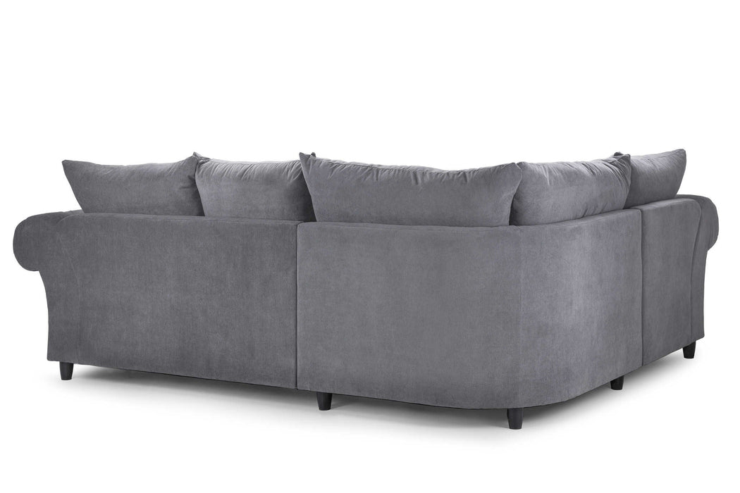Xanthe Grey Left Hand Corner Sofa – Fullback 4 Seater - Luminex FurnitureSofaswindsor_fullback_sofa_grey_left_hand_facing_corner
