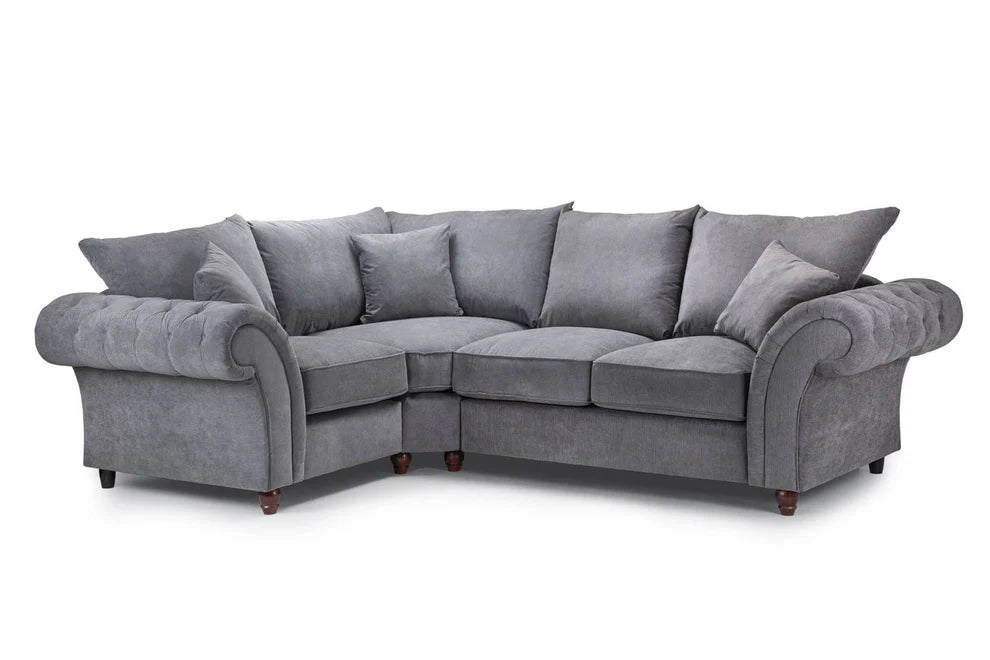 Xanthe Grey Left Hand Corner Sofa – Fullback 4 Seater - Luminex FurnitureSofaswindsor_fullback_sofa_grey_left_hand_facing_corner