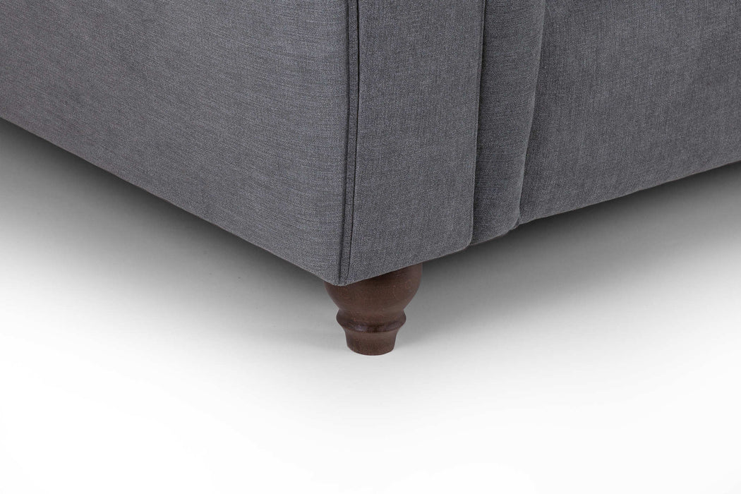 Xanthe Grey Right Hand Corner Sofa – Fullback 4 Seater - Luminex FurnitureSofaswindsor_fullback_sofa_grey_right_hand_facing_corner