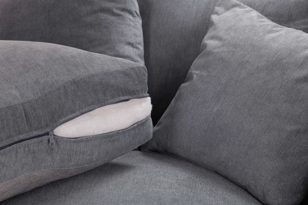 Xanthe Grey Right Hand Corner Sofa – Fullback 4 Seater - Luminex FurnitureSofaswindsor_fullback_sofa_grey_right_hand_facing_corner