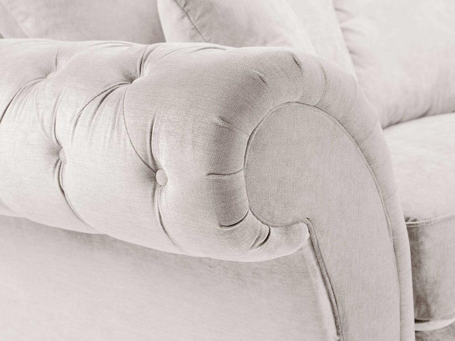 Xanthe Stone Right Hand Corner Sofa – Fullback 4 Seater - Luminex FurnitureSofaswindsor_fullback_sofa_stone_right_hand_facing_corner