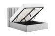 Yvette Grey Double Bed with Storage – Modern Panel Design - Luminex FurnitureBedamber_double_bed_storage_grey