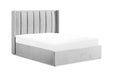 Yvette Grey Double Bed with Storage – Modern Panel Design - Luminex FurnitureBedamber_double_bed_storage_grey
