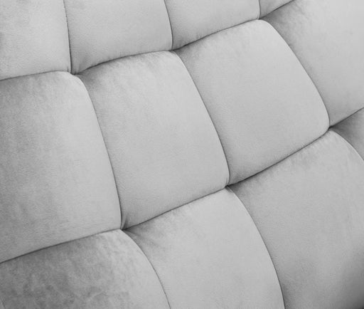 Zara Velvet Chair - Grey - Luminex FurnitureOccasional ChairsLUC201