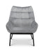 Zara Velvet Chair - Grey - Luminex FurnitureOccasional ChairsLUC201