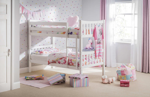 Zavion Bunk Bed – Bright White Wooden Kids Bunk - Luminex FurnitureBunk BedZOD001