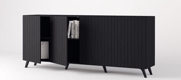 Zephira Matte Black Sideboard - LuminexFurnitureSideboard3181