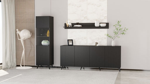 Zephira Matte Black Sideboard - LuminexFurnitureSideboard3181