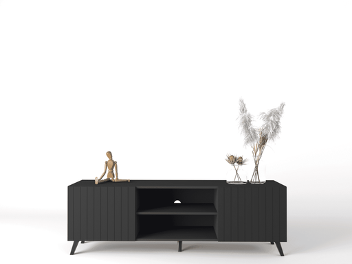 Zephira Matte Black TV Unit - LuminexFurnitureTV Unit3182