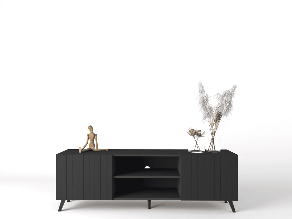 Zephira Matte Black TV Unit - LuminexFurnitureTV Unit3182