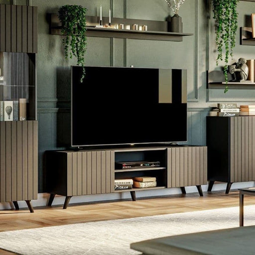 Zephira Matte Black TV Unit - LuminexFurnitureTV Unit3182
