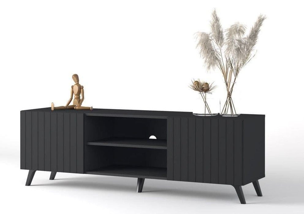 Zephira Matte Black TV Unit - LuminexFurnitureTV Unit3182