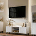 Zephira Matte White Display Unit - LuminexFurnitureDrinks Cabinet, Living, Dining3199