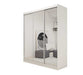 Zephyrine White Sliding Wardrobe 180cm – Mirrored Storage - Luminex FurnitureWardrobefelicity_sliding_wardrobe_white_180