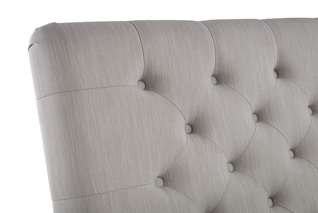 Zinnia 4 Drawer Storage Bed – Grey Linen - Luminex FurnitureFabric BedsWIL002