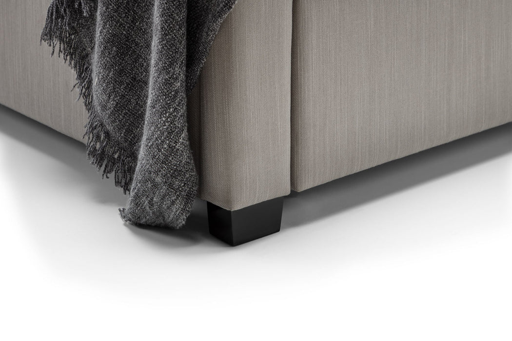 Zinnia 4 Drawer Storage Bed – Grey Linen - Luminex FurnitureFabric BedsWIL002