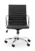 Zyra Black Faux Leather Office Chair – Chrome Base - Luminex FurnitureOffice ChairGIO201