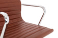 Zyra Brown Faux Leather Office Chair – Chrome Frame - Luminex FurnitureOffice ChairGIO203