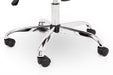 Zyra Ivory Faux Leather Office Chair – Chrome Base - Luminex FurnitureOffice ChairGIO202
