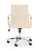 Zyra Ivory Faux Leather Office Chair – Chrome Base - Luminex FurnitureOffice ChairGIO202